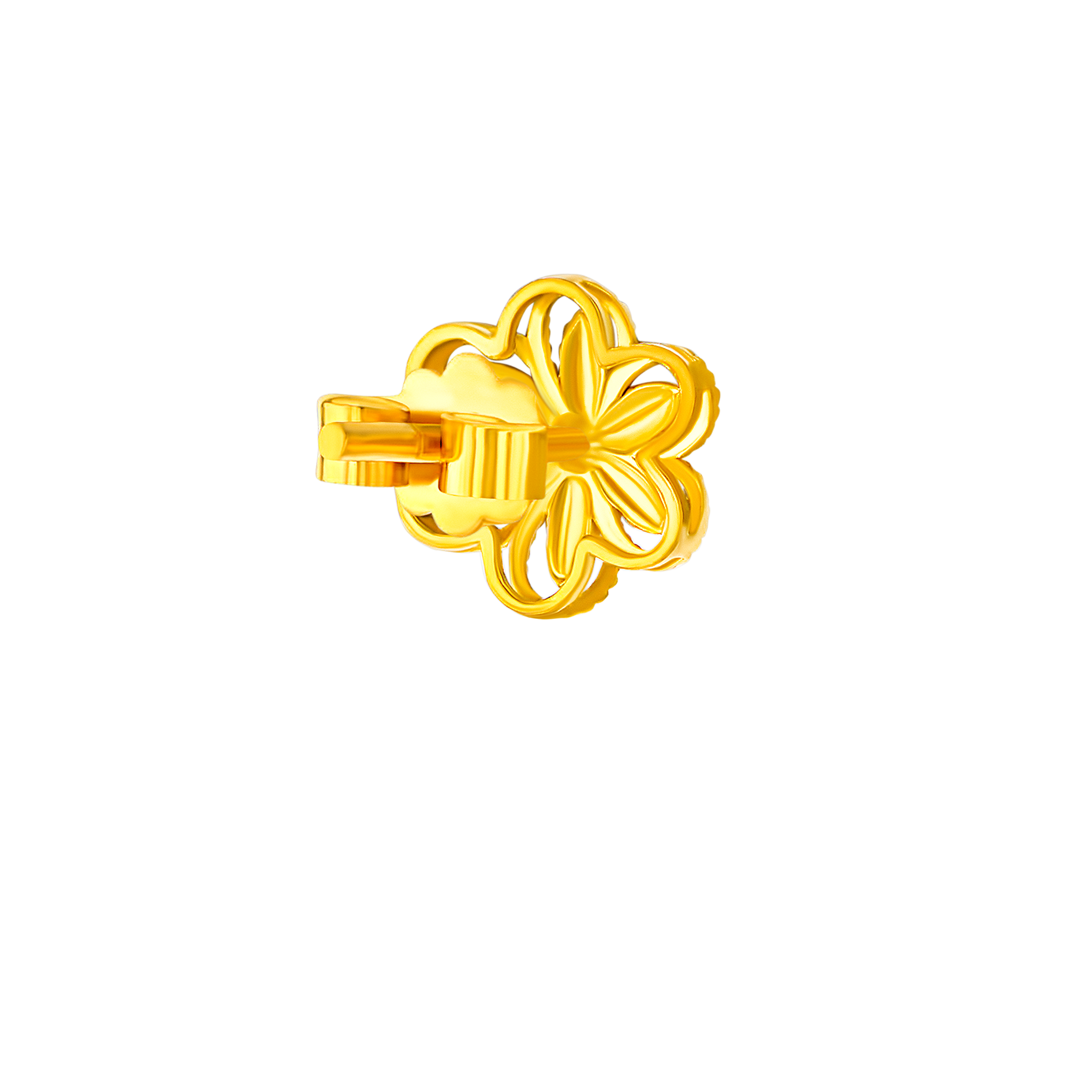 Anmol Floret Stud Earrings 21k Yellow Gold