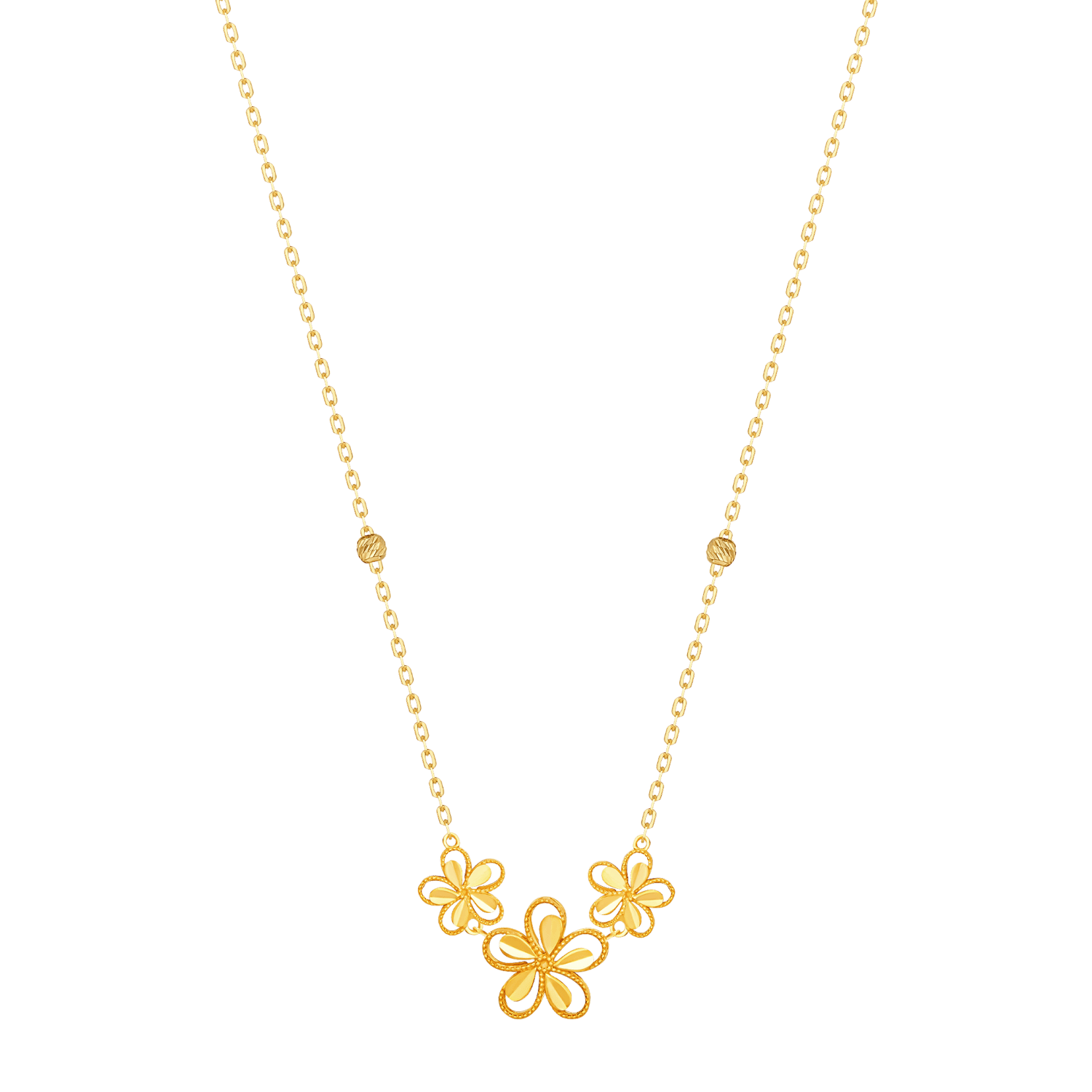 Anmol Floret 21k Gold Necklace