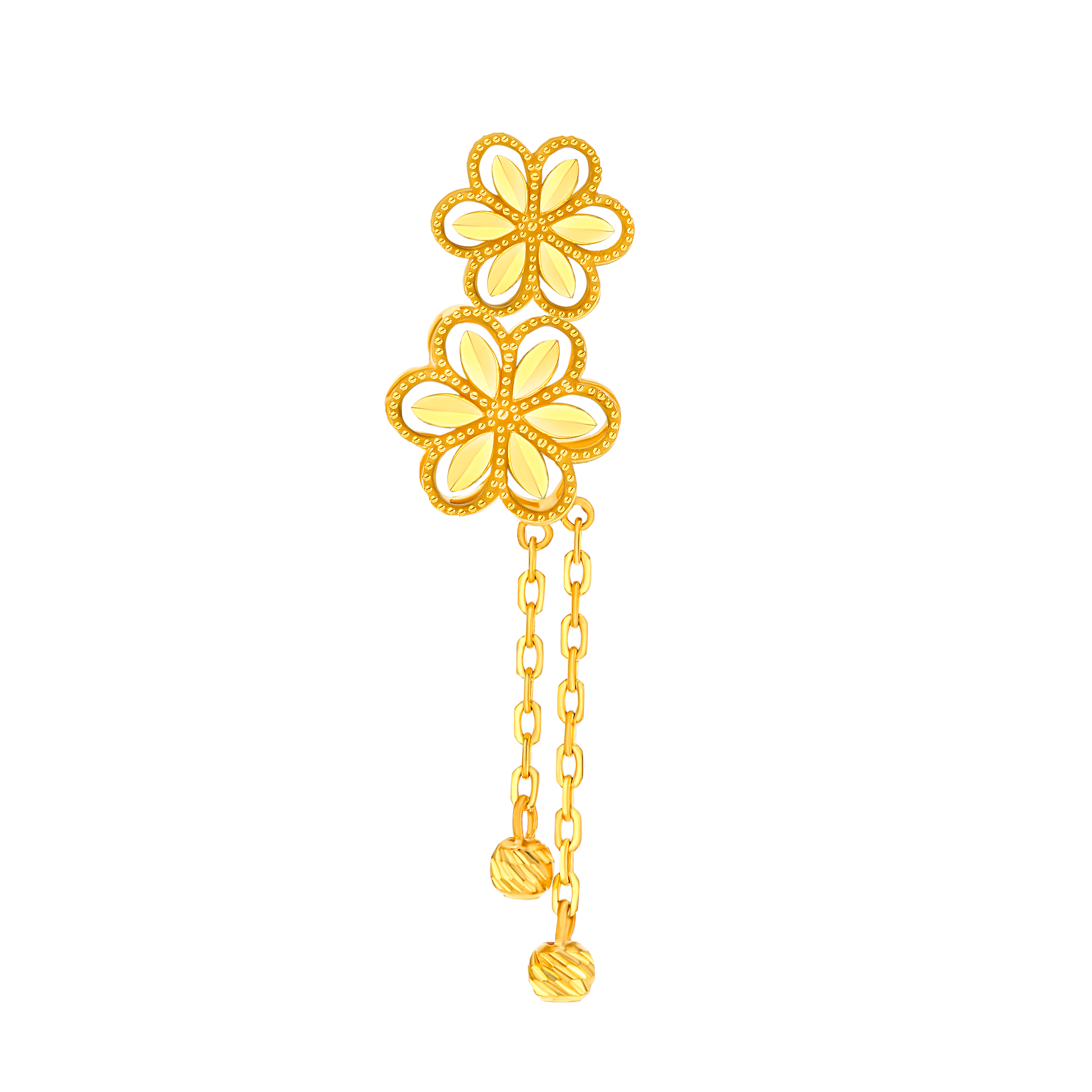 Floret Earring in 21K Yellow Gold