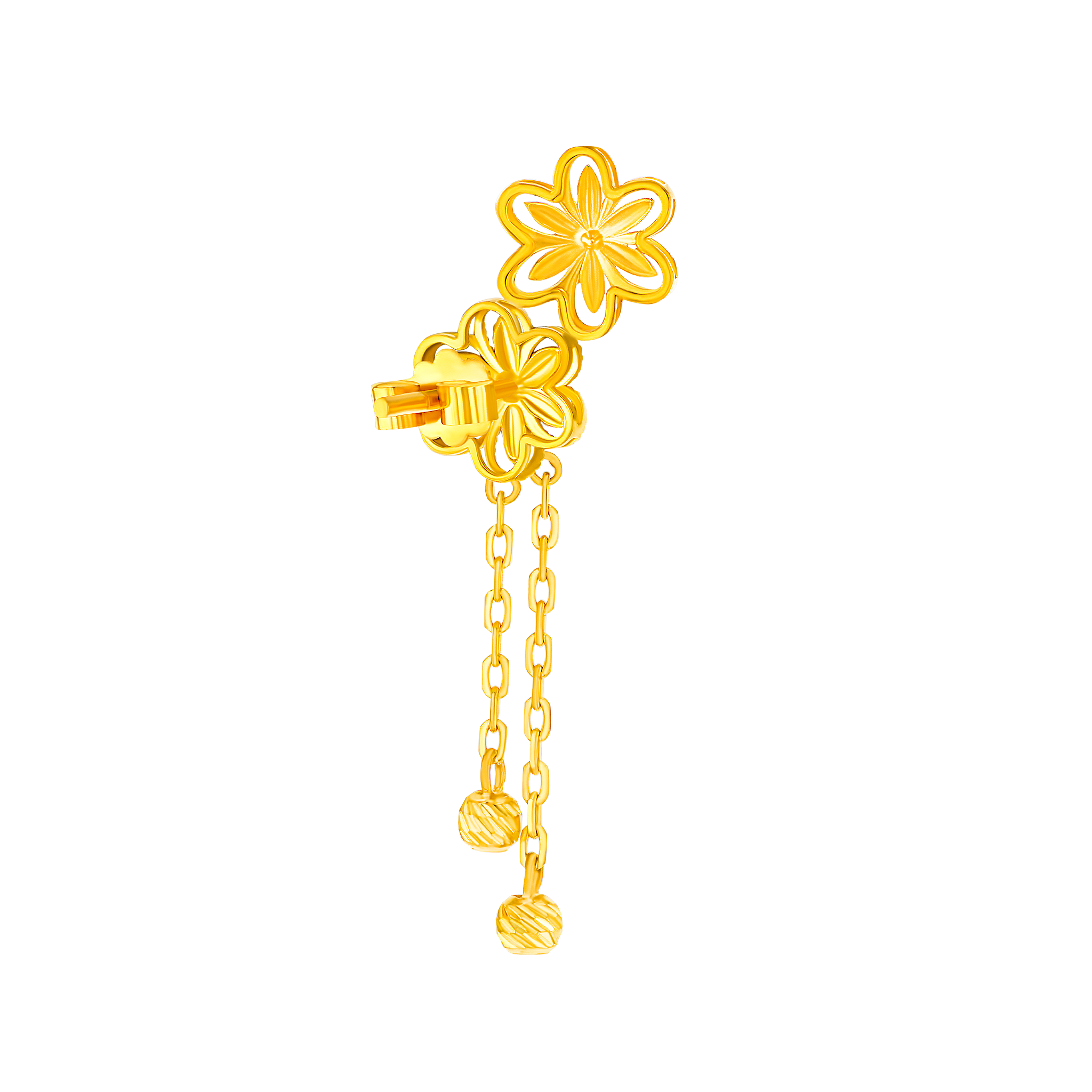 Floret Earring in 21K Yellow Gold