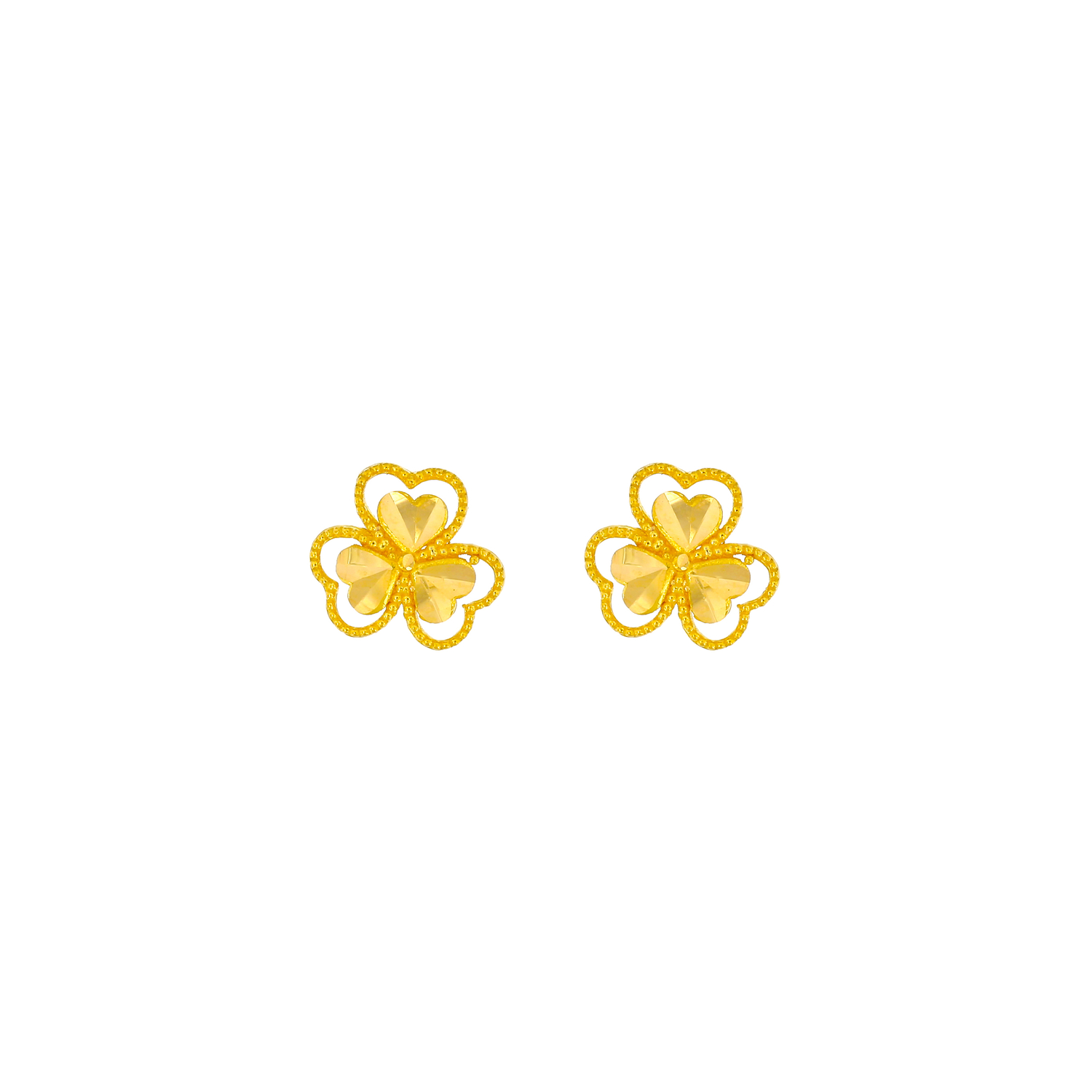 Anmol Floret 21k Yellow Gold Earring
