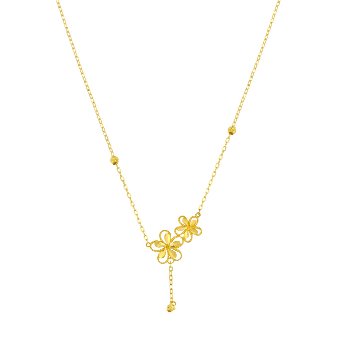 Anmol Floret 21k Yellow Gold Necklace