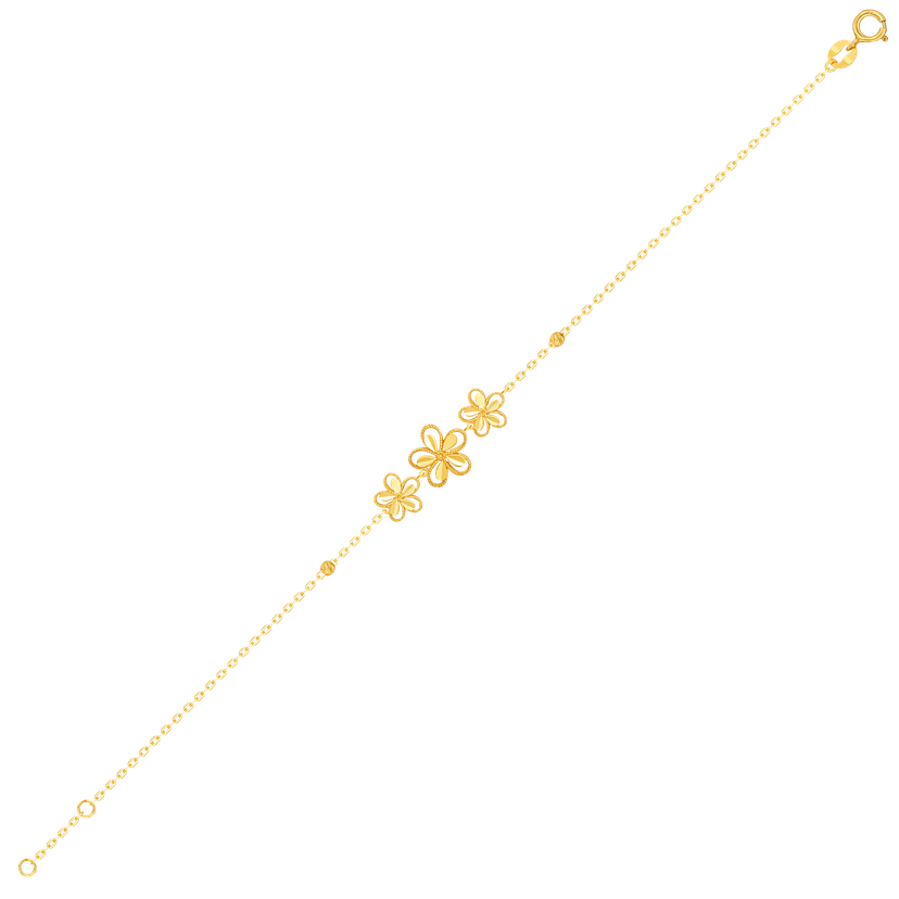 Anmol Floret 21k Yellow Gold Bracelet