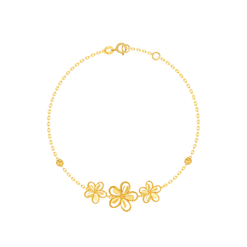 Anmol Floret 21k Yellow Gold Bracelet