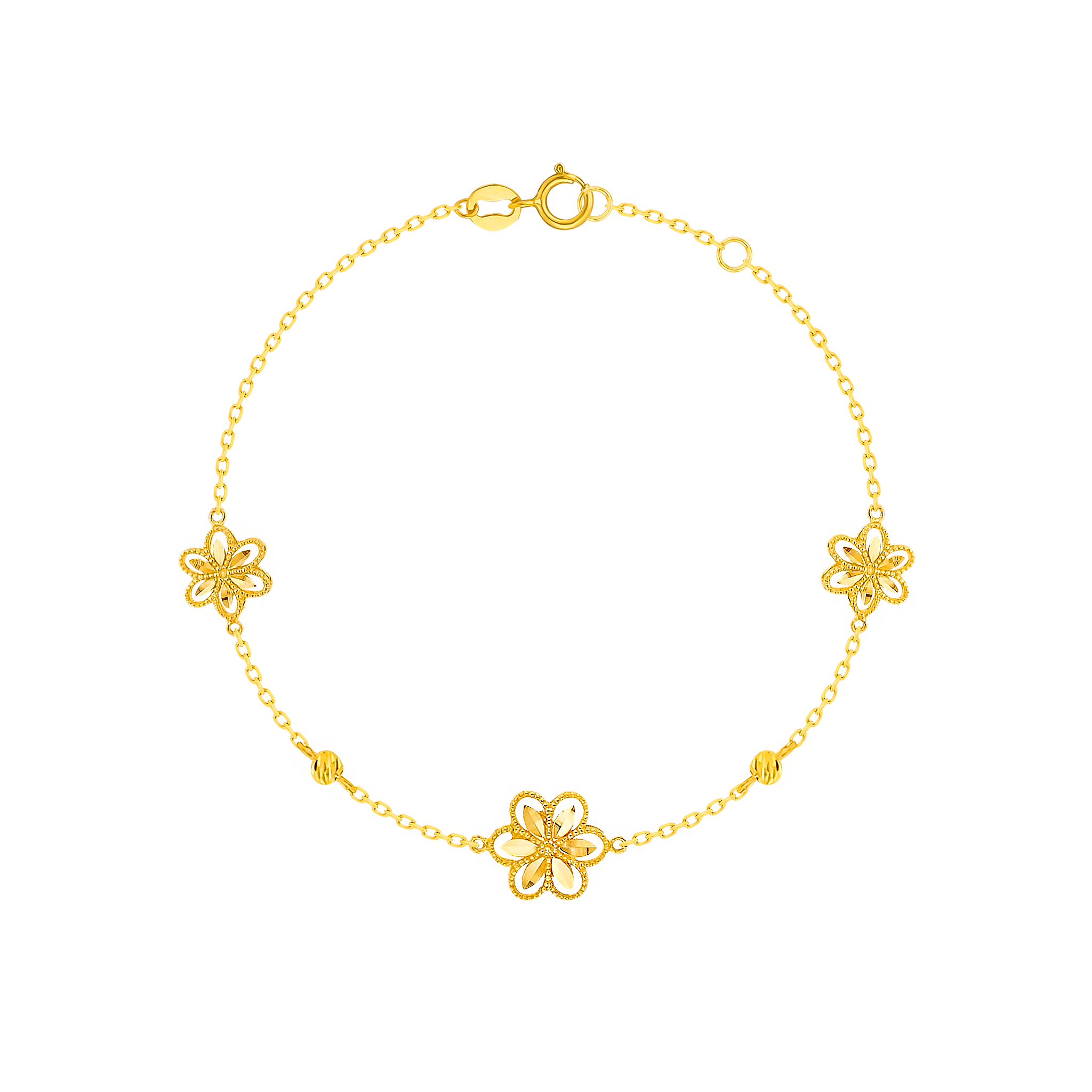 Floret Bracelet in 21K Yellow Gold