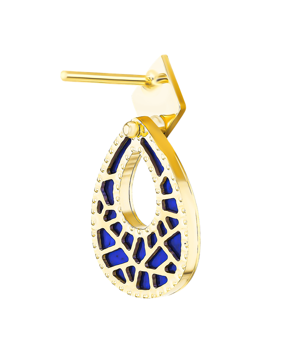 Maasai 18k Gold Mother Of Pearl Earrings