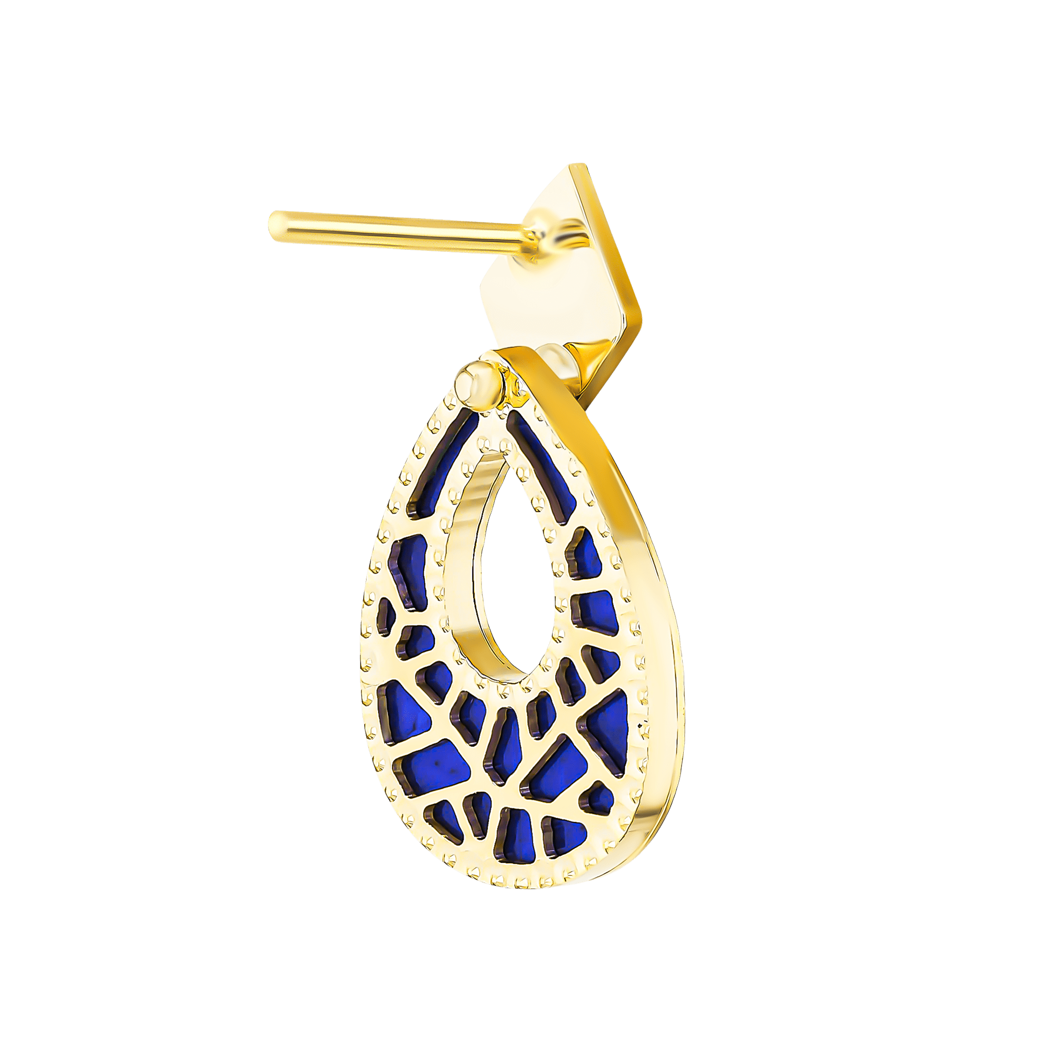 Maasai 18k Gold Mother Of Pearl Earrings
