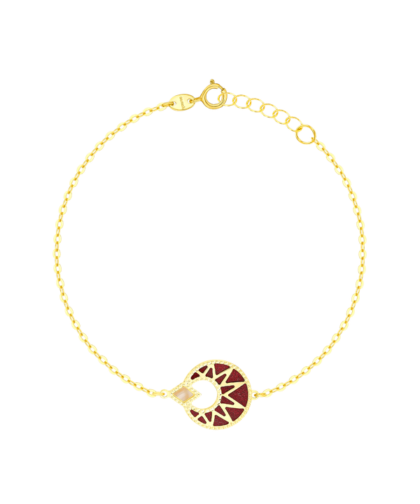 Maasai 18k Gold Mother Of Pearl Bracelet