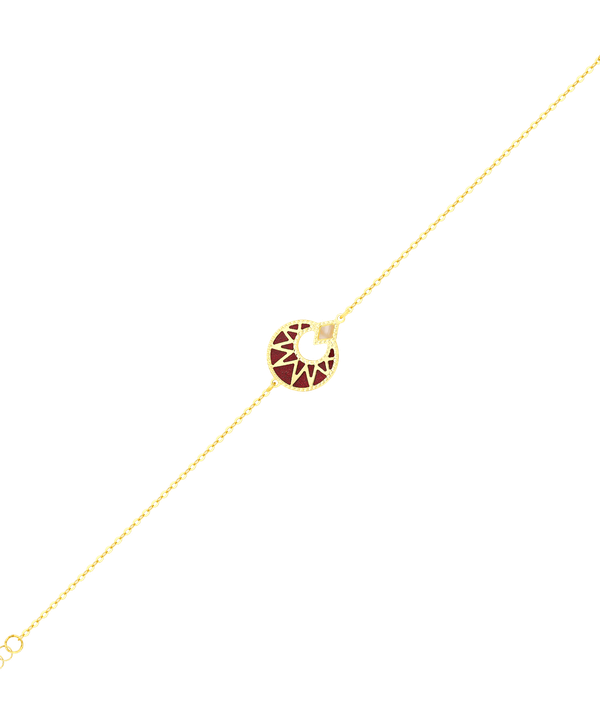 Maasai 18k Gold Mother Of Pearl Bracelet