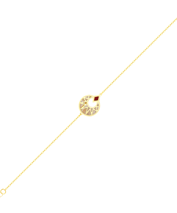 Maasai 18k Gold Mother Of Pearl Bracelet