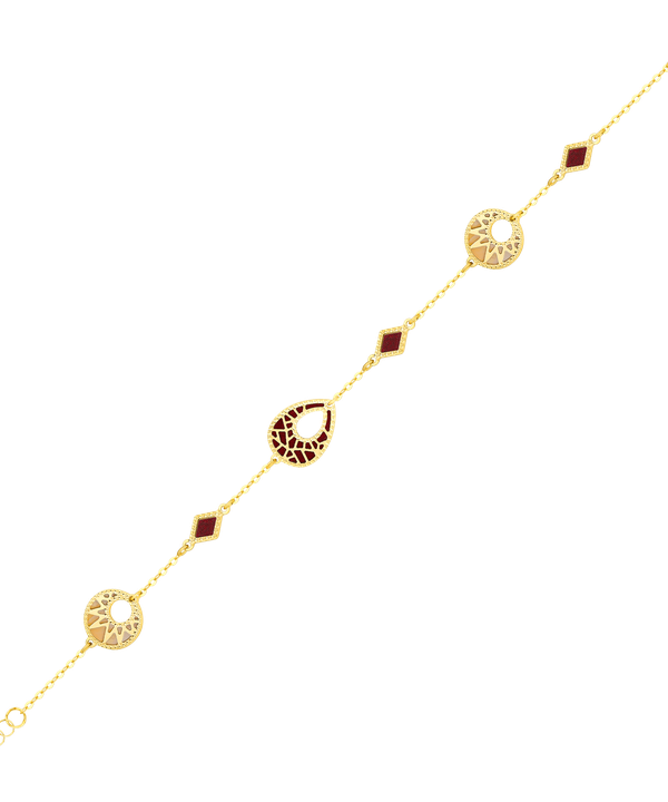 Maasai 18k Gold Mother Of Pearl Bracelet