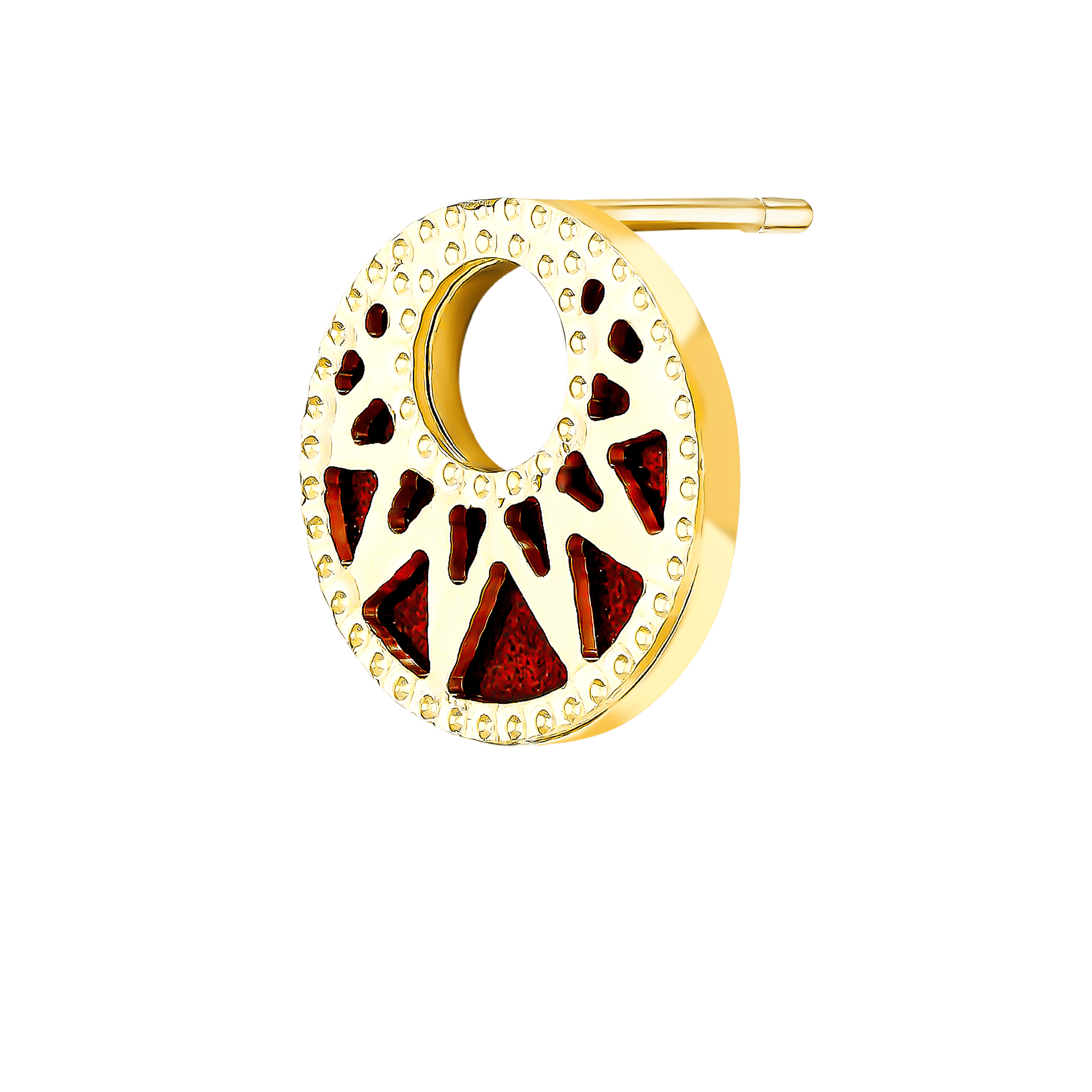 Maasai 18K Gold Mother Of Pearl Earrings