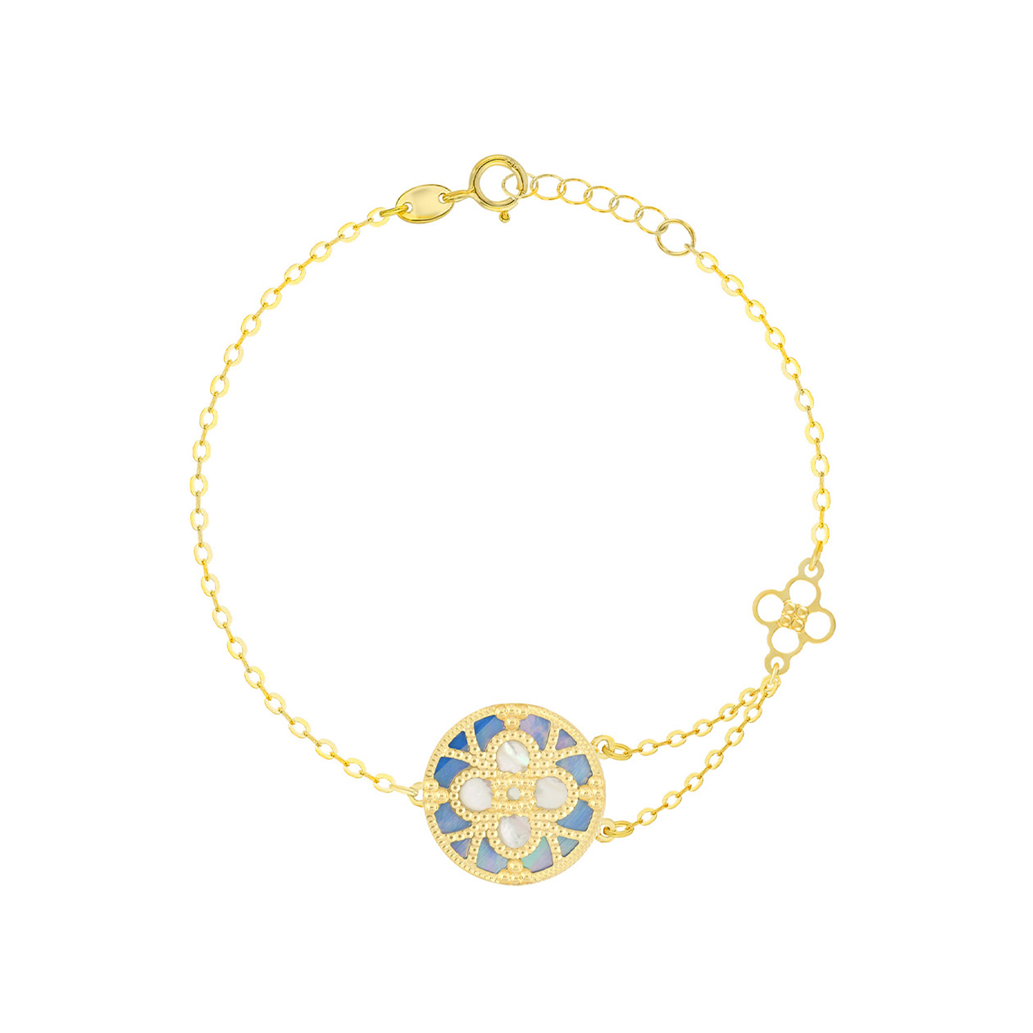 Istanbul 18k Yellow Gold Bracelet With Mother Of Pearl
