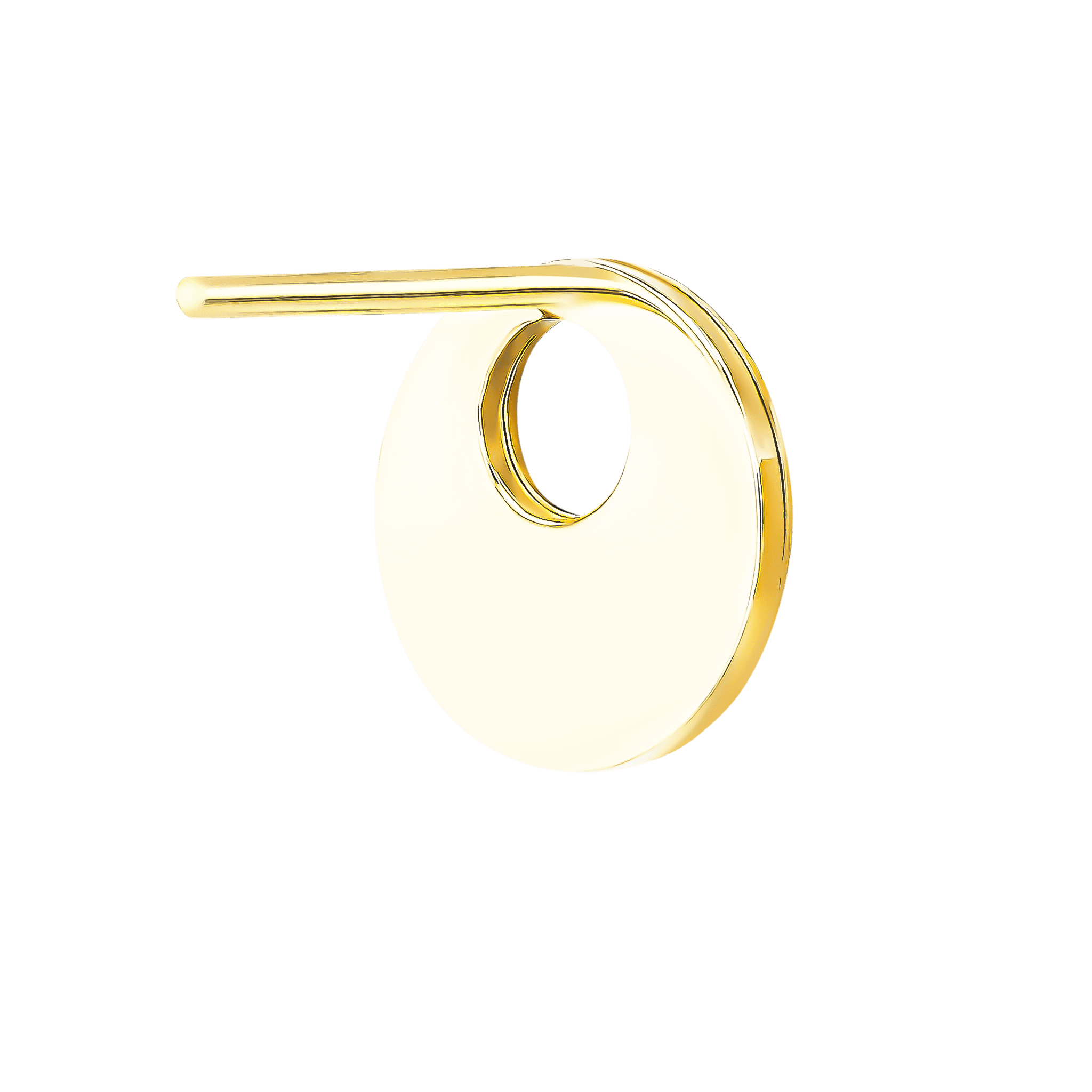 Maasai 18k Gold Mother Of Pearl Earrings