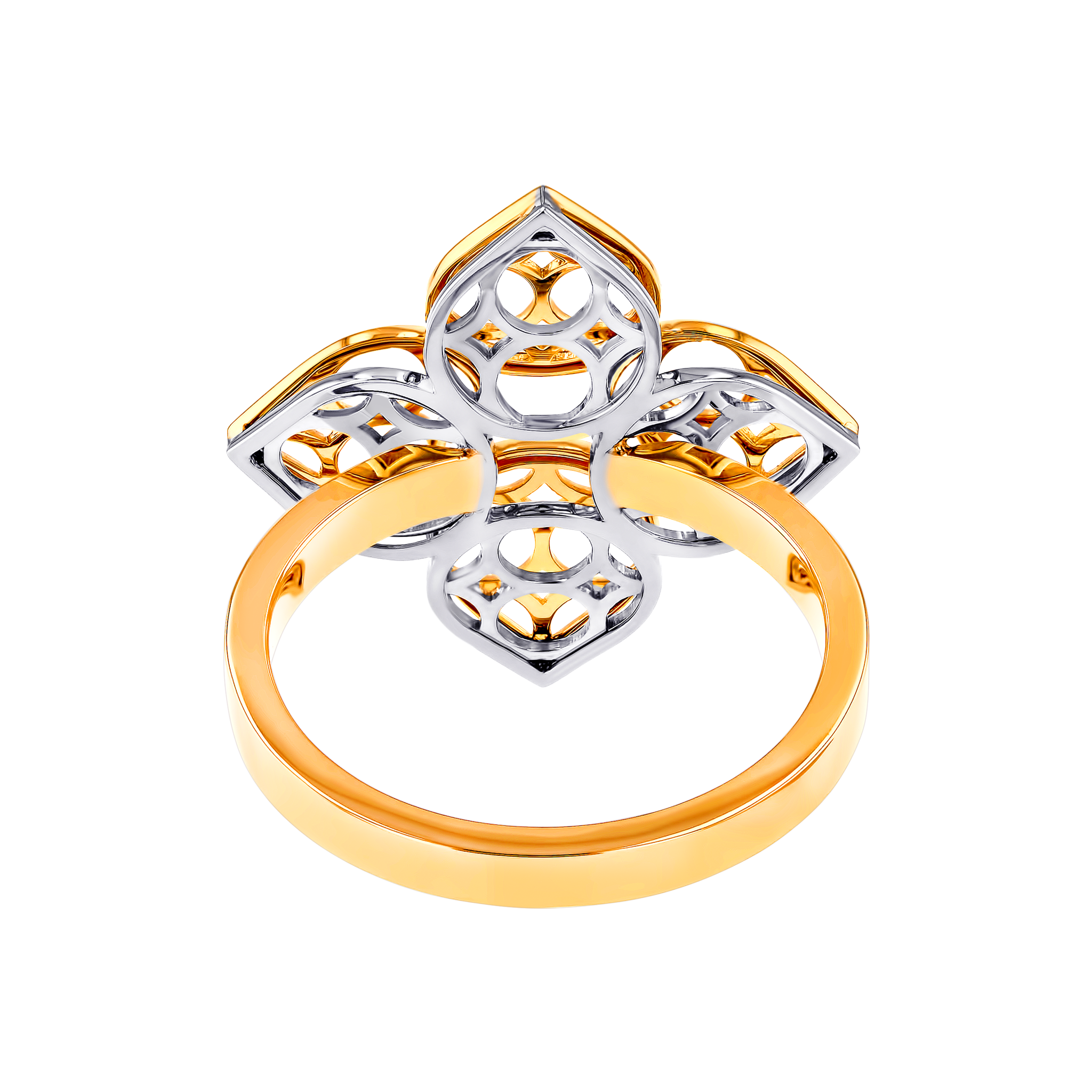 Al Qasr Zahra Ring In 18k Yellow Gold