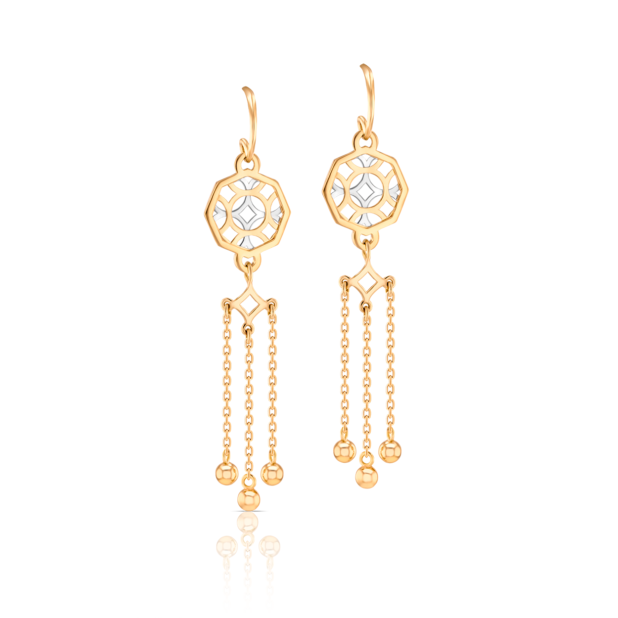 Al Qasr Earrings In 18k Gold