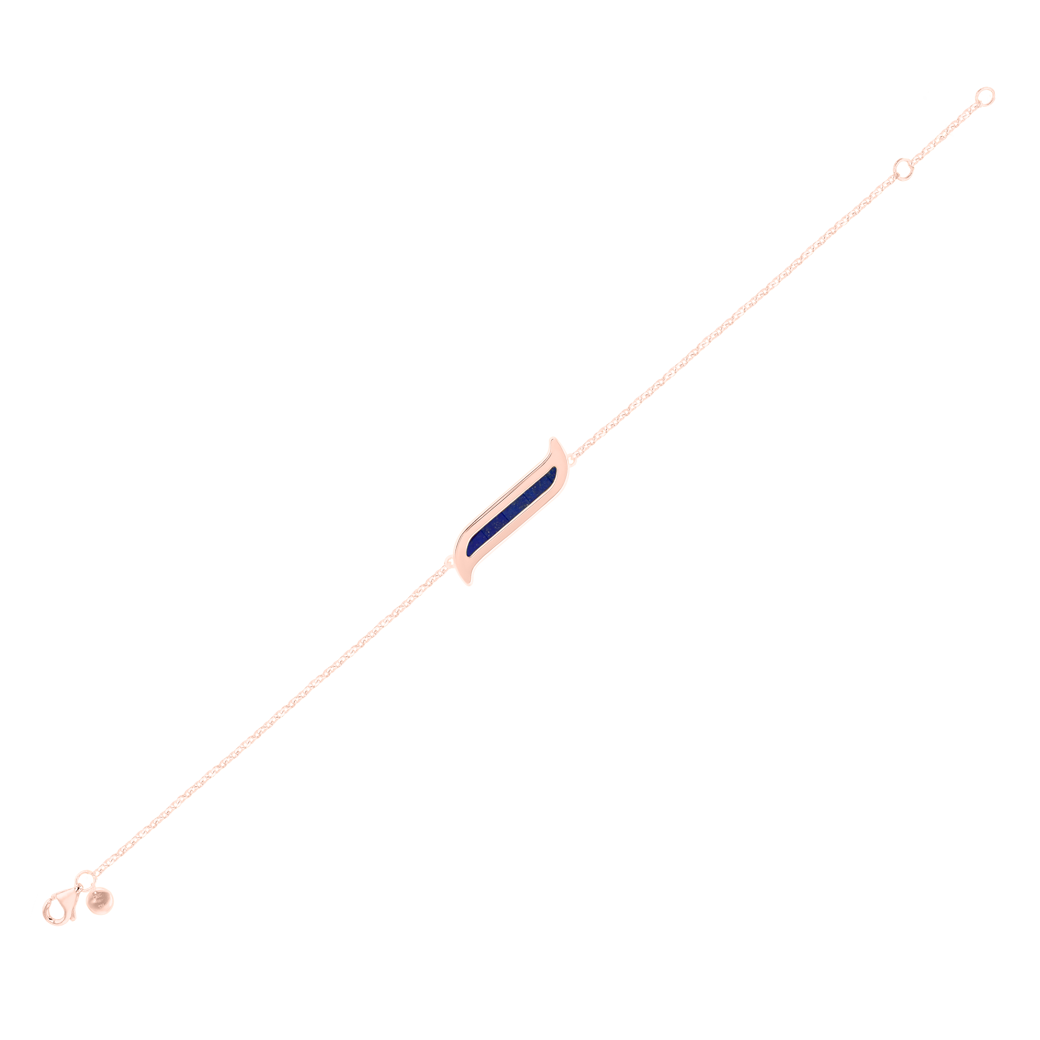 Mosaic Lapis Lazuli Bracelet In 18k Rose Gold