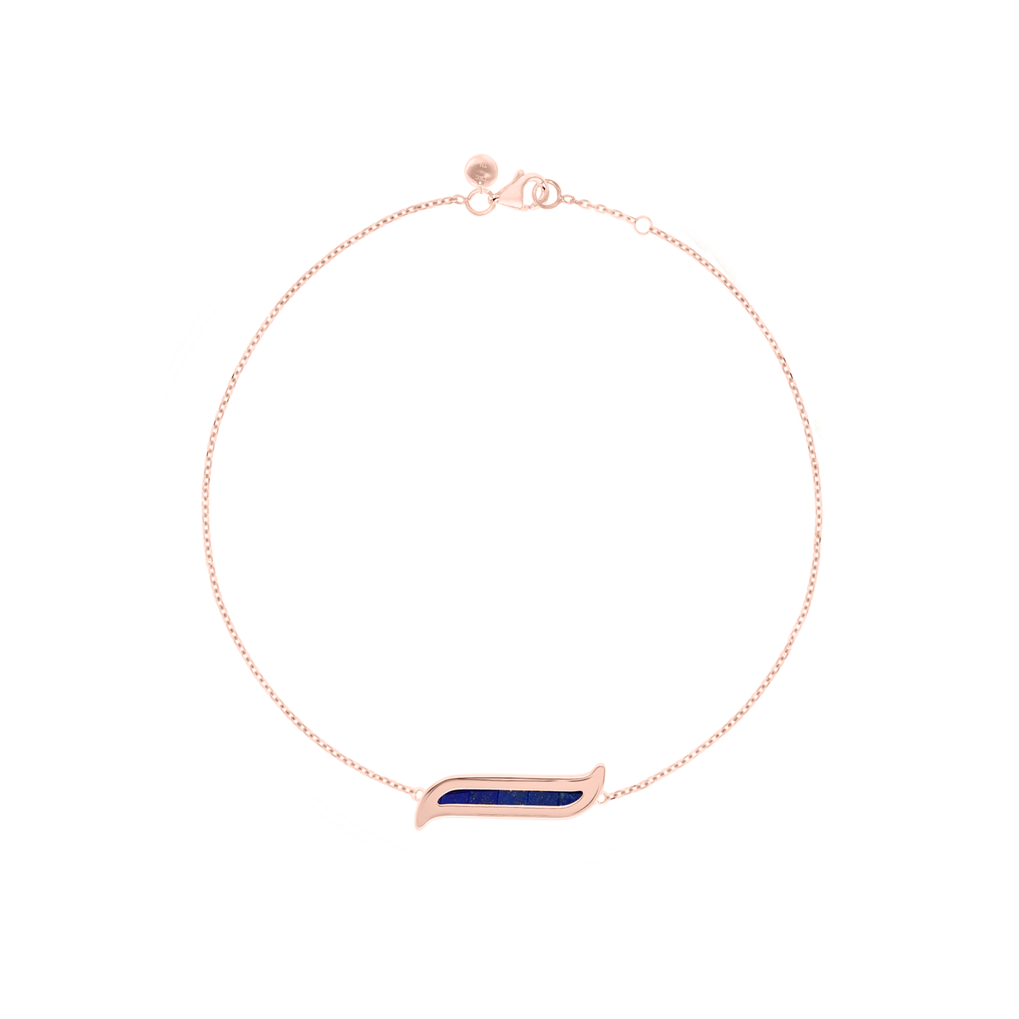 Mosaic Lapis Lazuli Bracelet In 18k Rose Gold