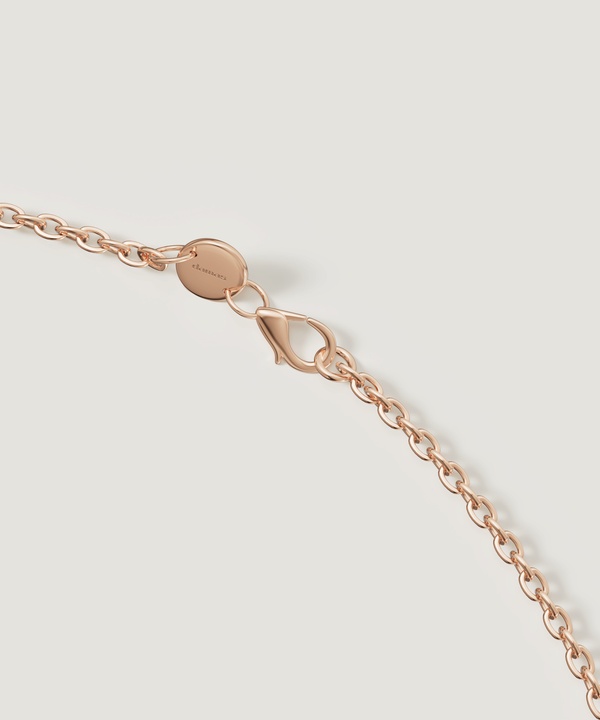 Mosaic Malachite Necklace In 18K Rose Gold