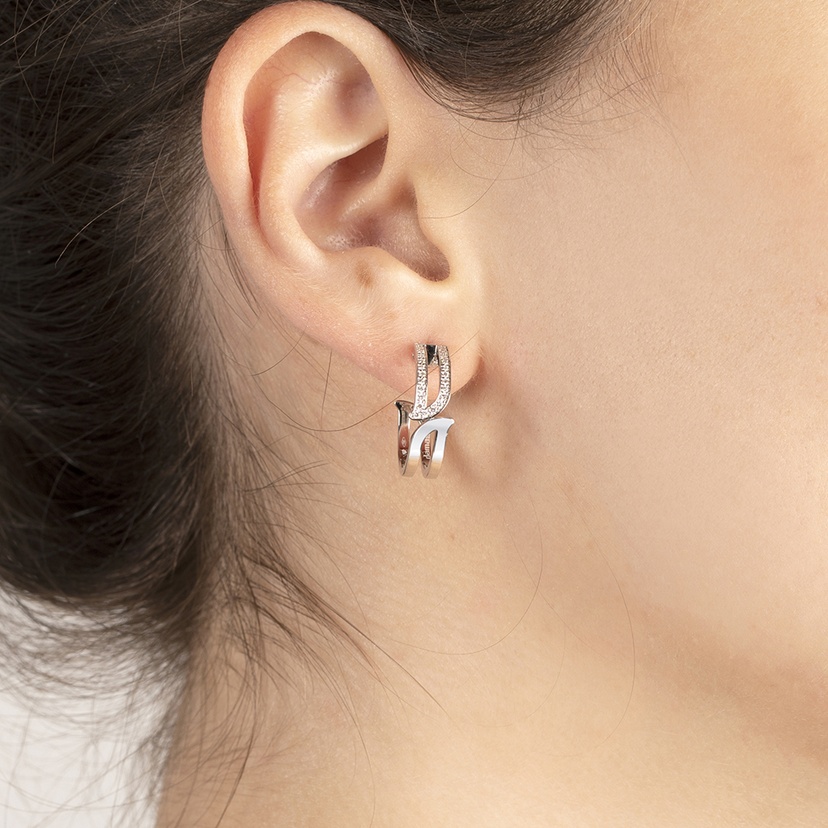 White Gold Diamond Earrings