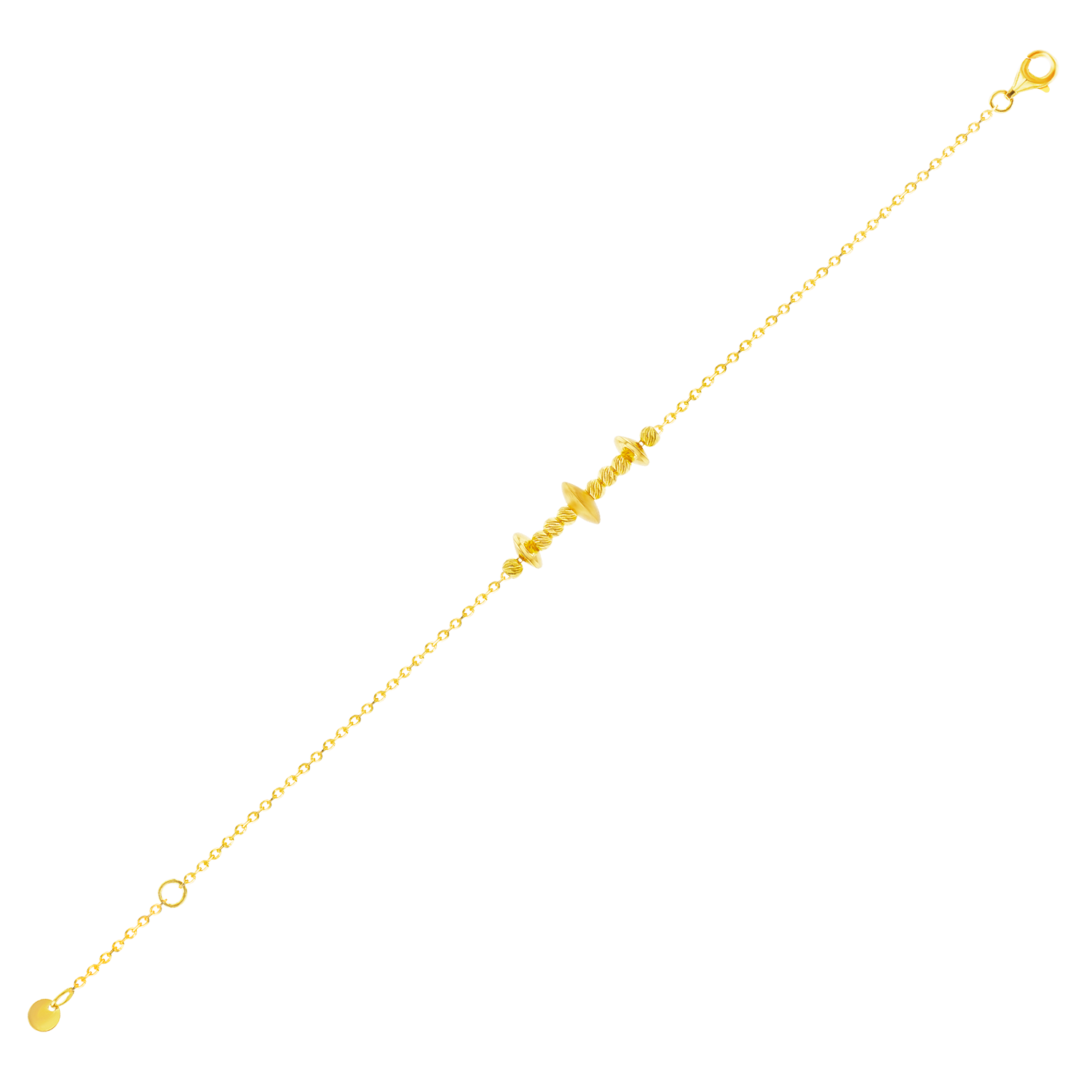 Harmony Spin 22k Yellow Gold Bracelet