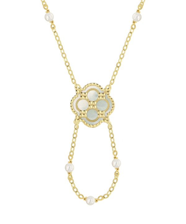 Arabiya Pearl Necklace in 18K Yellow Gold