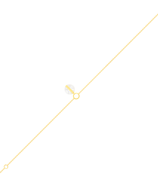 Glow Sphere Bracelet In 18k Yellow Gold With Freshwater Pearls