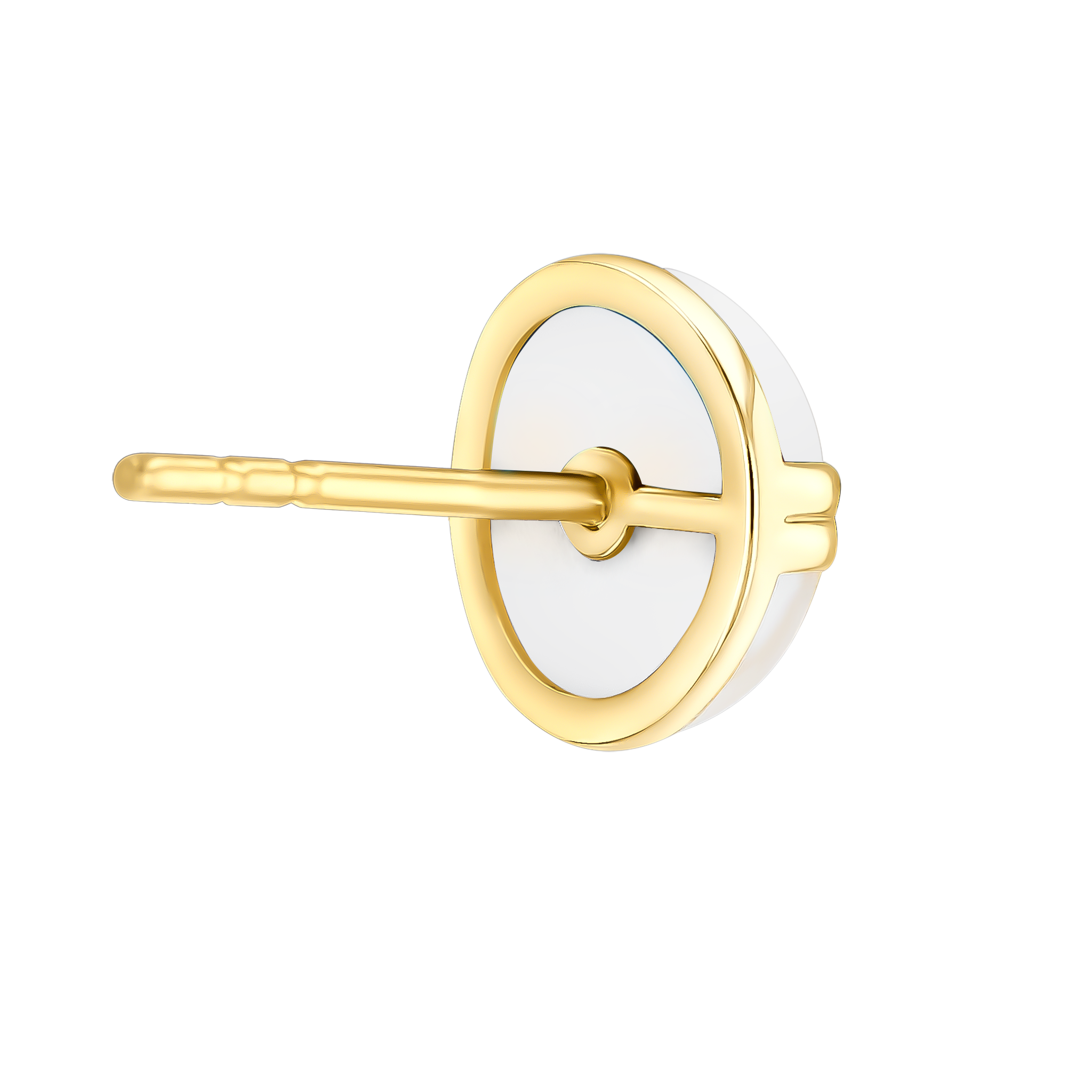 Glow Sphere Studs In 18K Yellow Gold With Freshwater Pearls