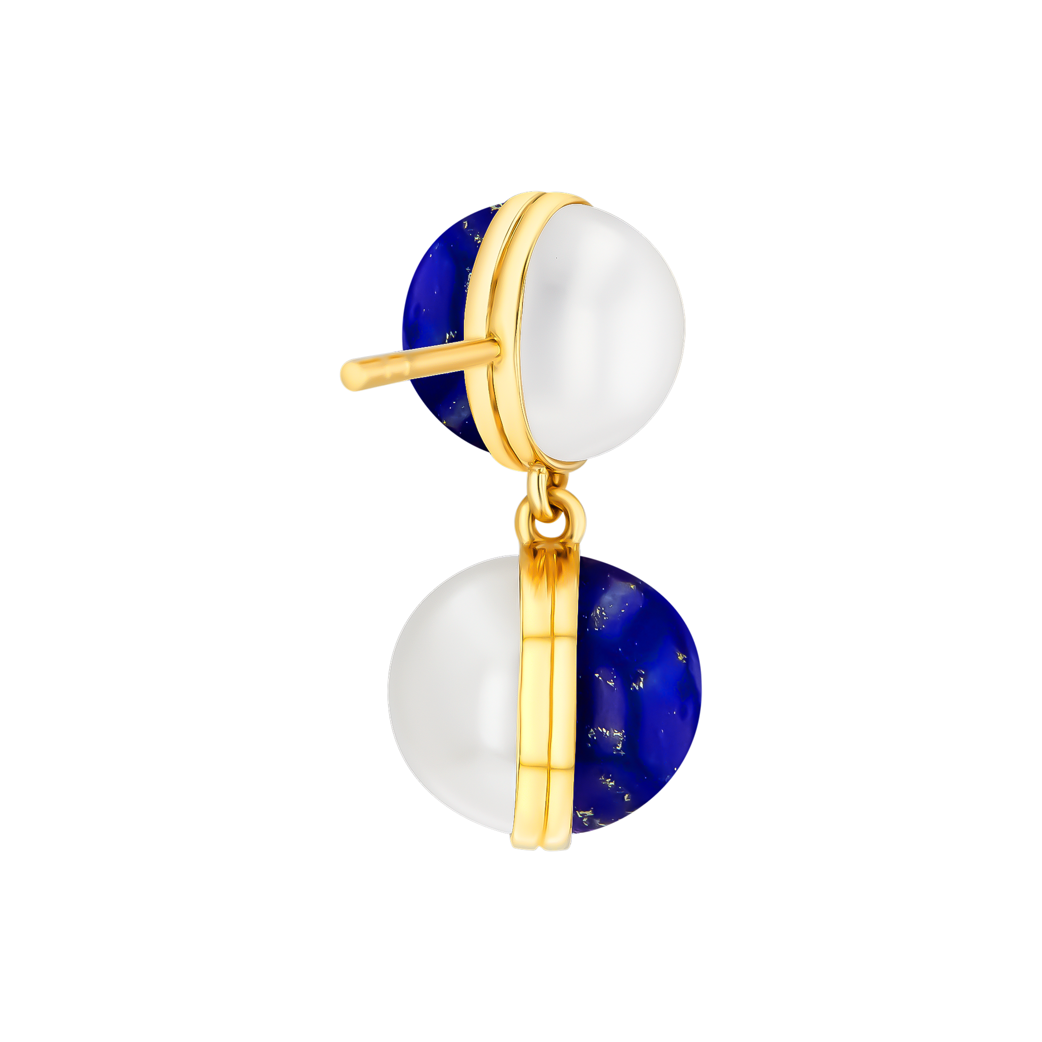 Glow Pearl Earring in 18K Yellow Gold