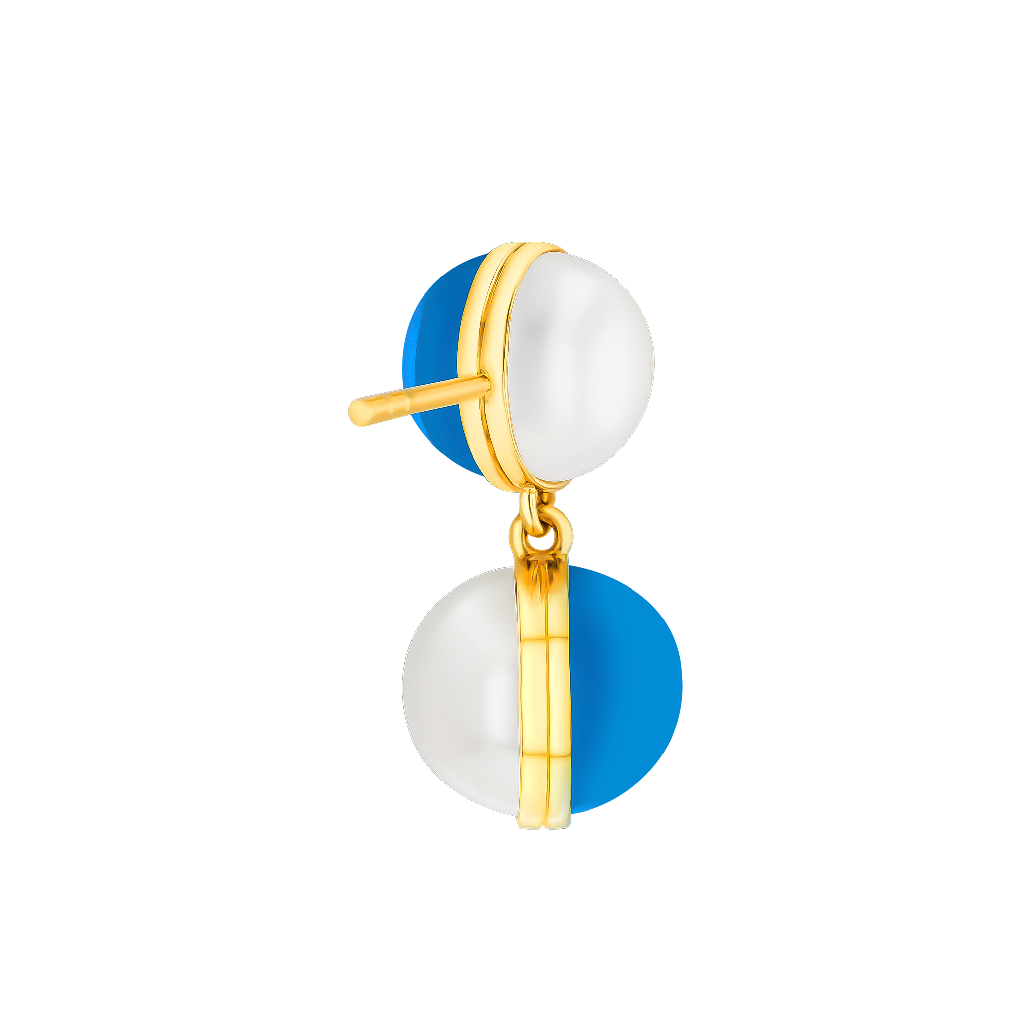 Glow Pearl Earring in 18K Yellow Gold