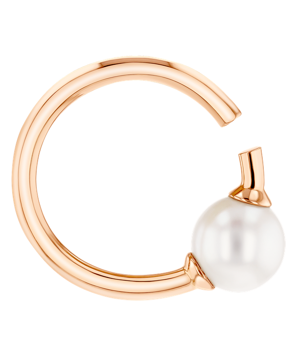 Glow Earrings In 18k Rose Gold With A Freshwater Pearl