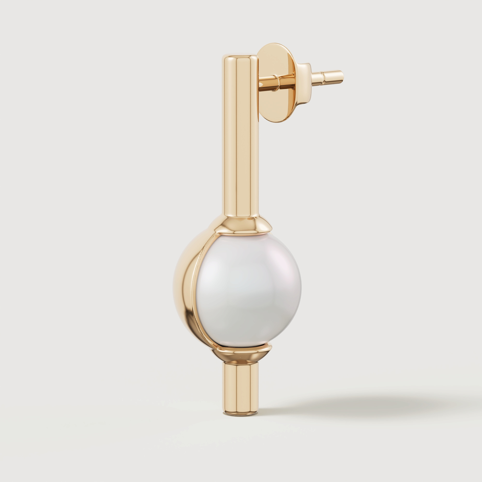 Glow Luna 18k Gold Freshwater Pearl Earrings