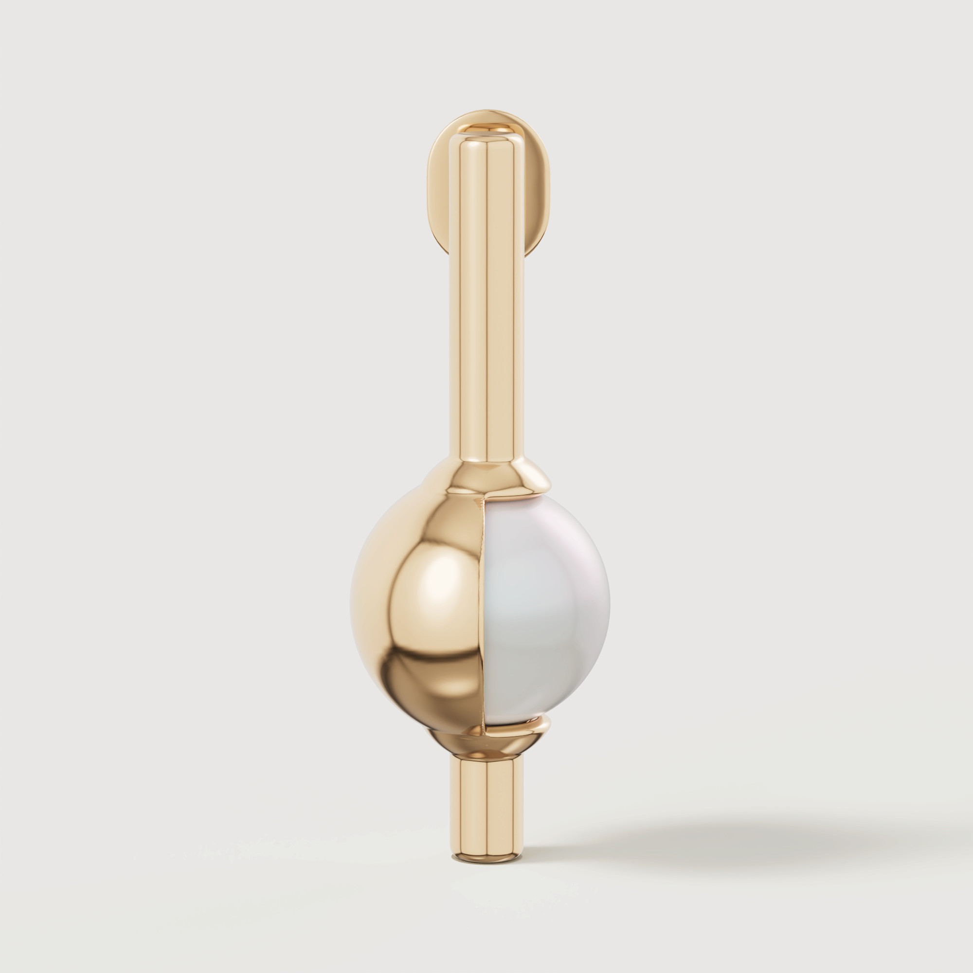Glow Luna 18k Gold Freshwater Pearl Earrings