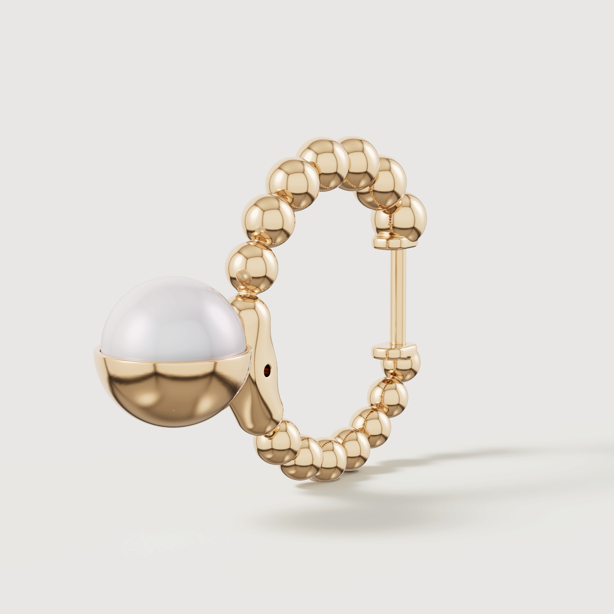 Glow Luna 18k Gold Freshwater Pearl Earrings