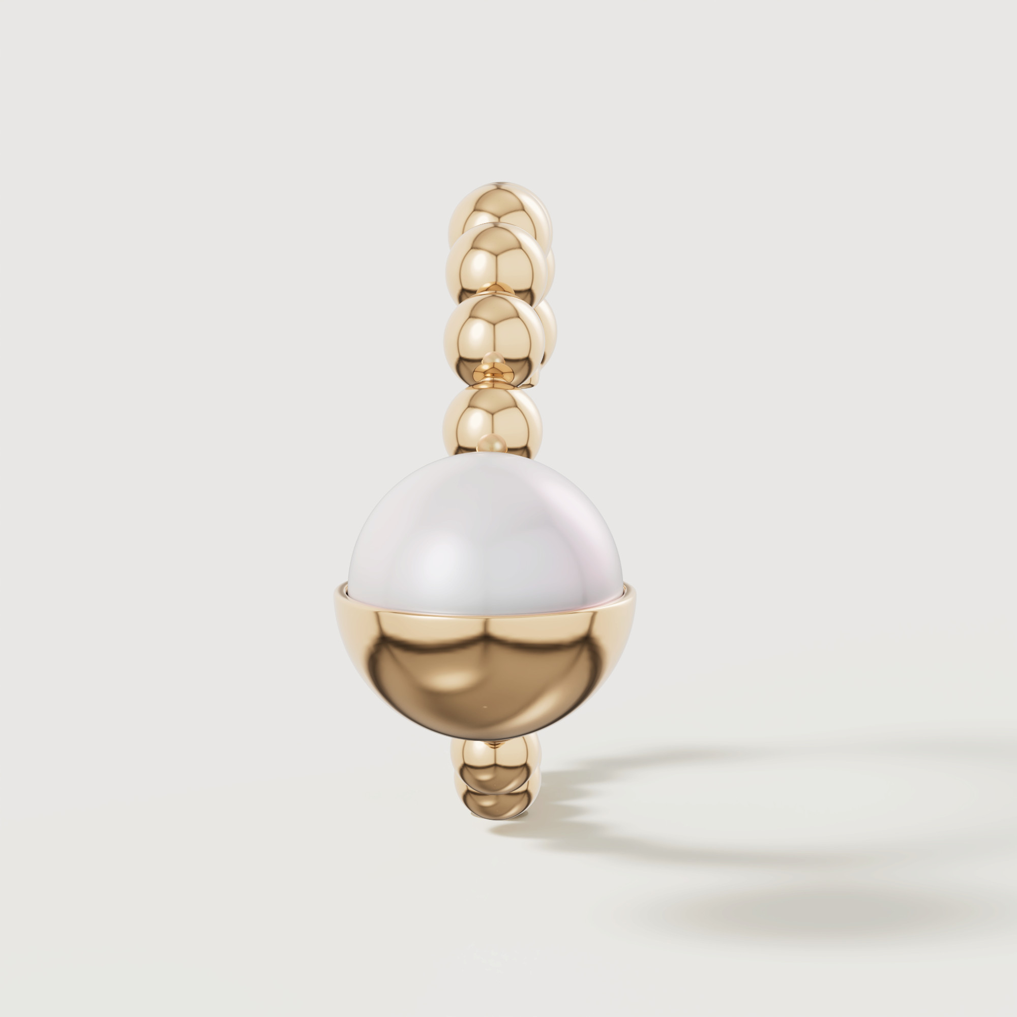 Glow Luna 18k Gold Freshwater Pearl Earrings