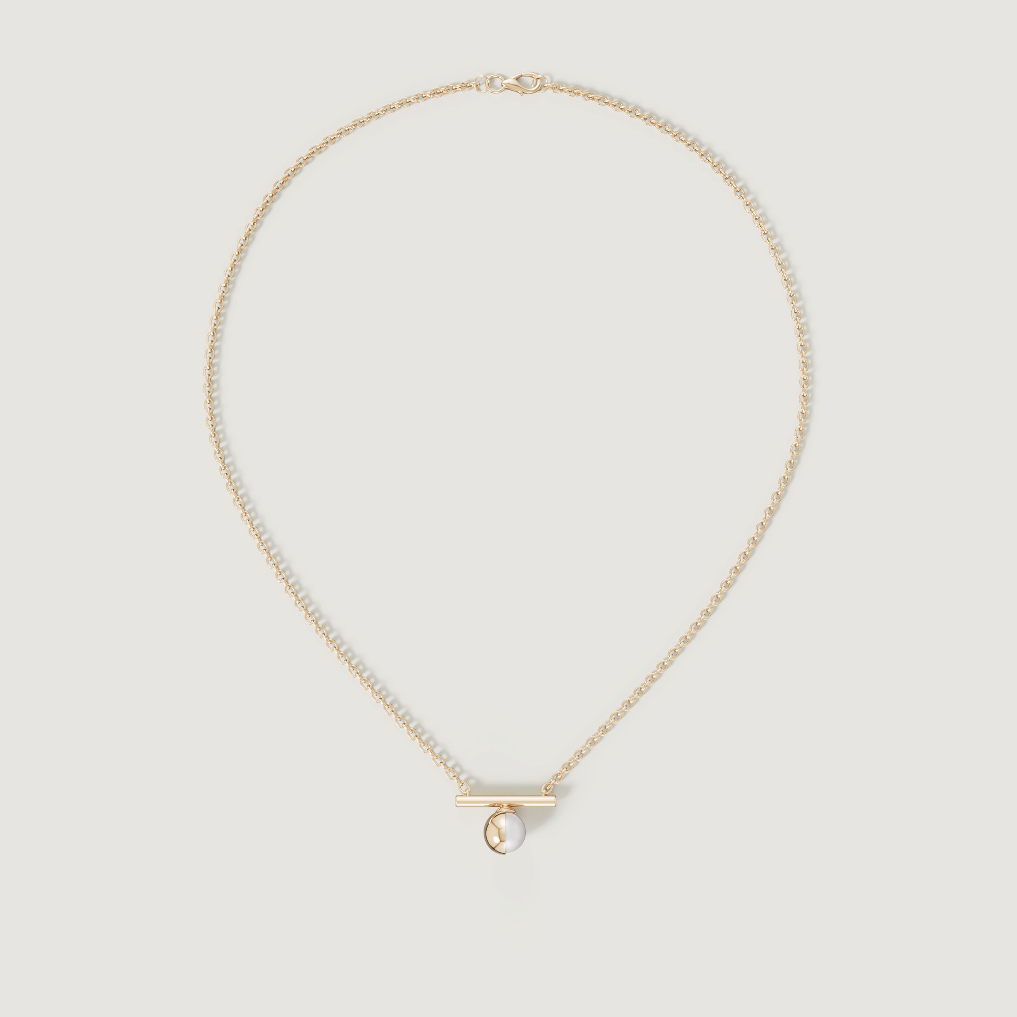Glow Luna 18k Gold Freshwater Pearl Necklace