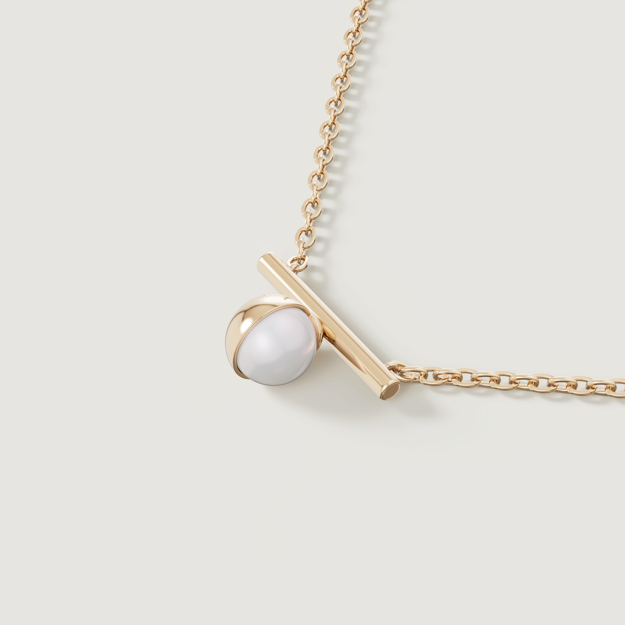 Glow Luna 18k Gold Freshwater Pearl Necklace