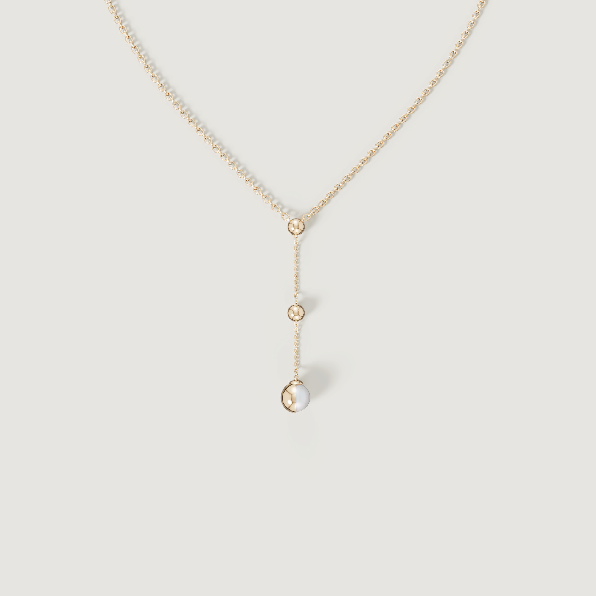 Glow Luna 18k Gold Freshwater Pearl Necklace