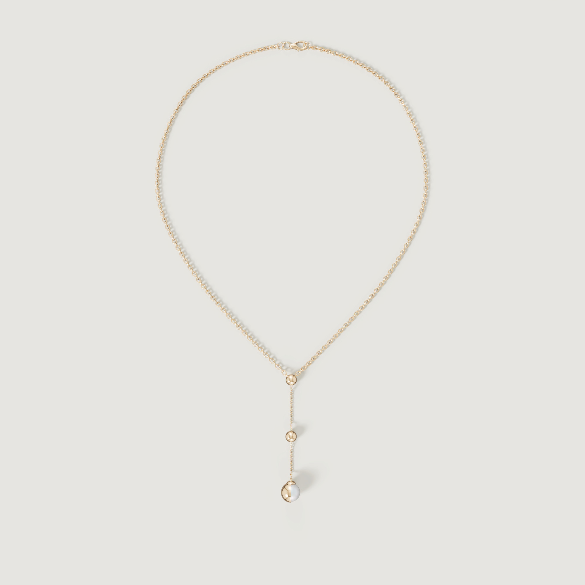 Glow Luna 18k Gold Freshwater Pearl Necklace