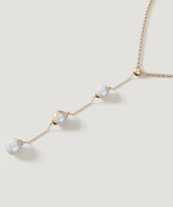 Glow Luna 18K Yellow Gold Pearl Necklace
