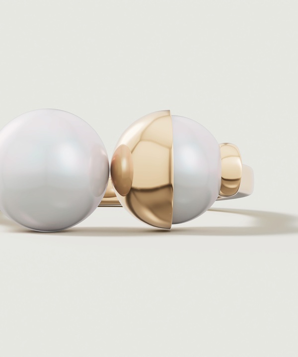 Glow Luna 18K Yellow Gold Pearl Ring