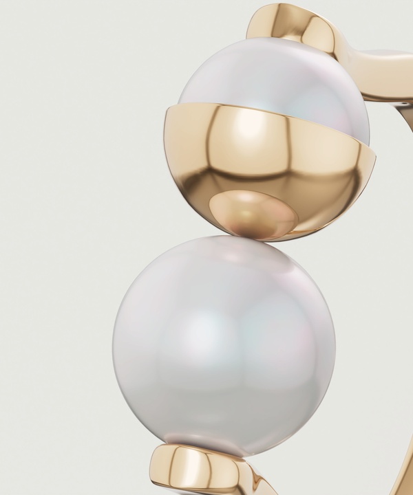 Glow Luna 18K Yellow Gold Pearl Ring
