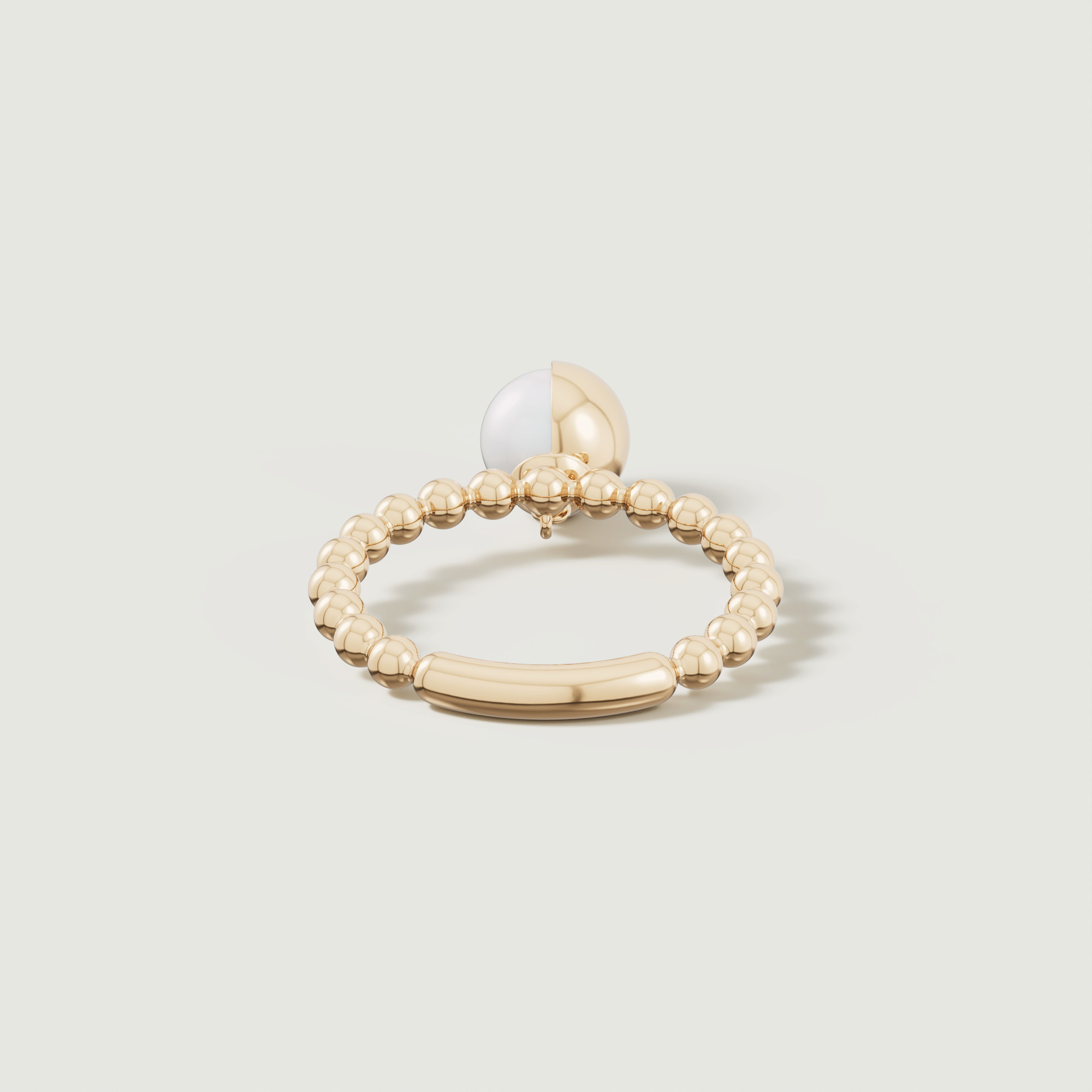 Glow Luna 18K Gold Freshwater Pearl Ring