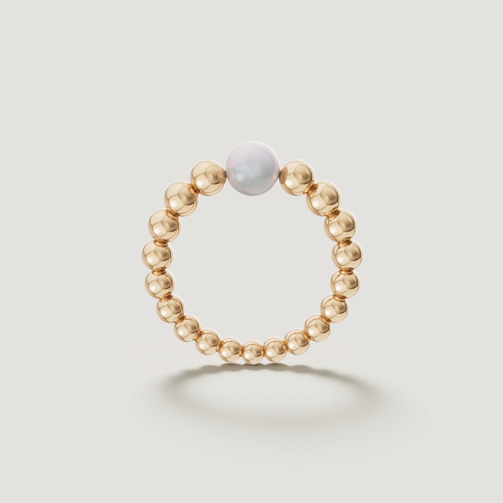 Glow Luna 18k Gold Freshwater Pearl Ring