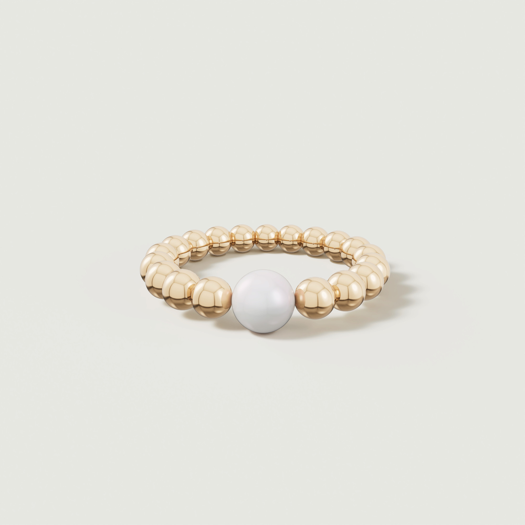 Glow Luna 18k Gold Freshwater Pearl Ring