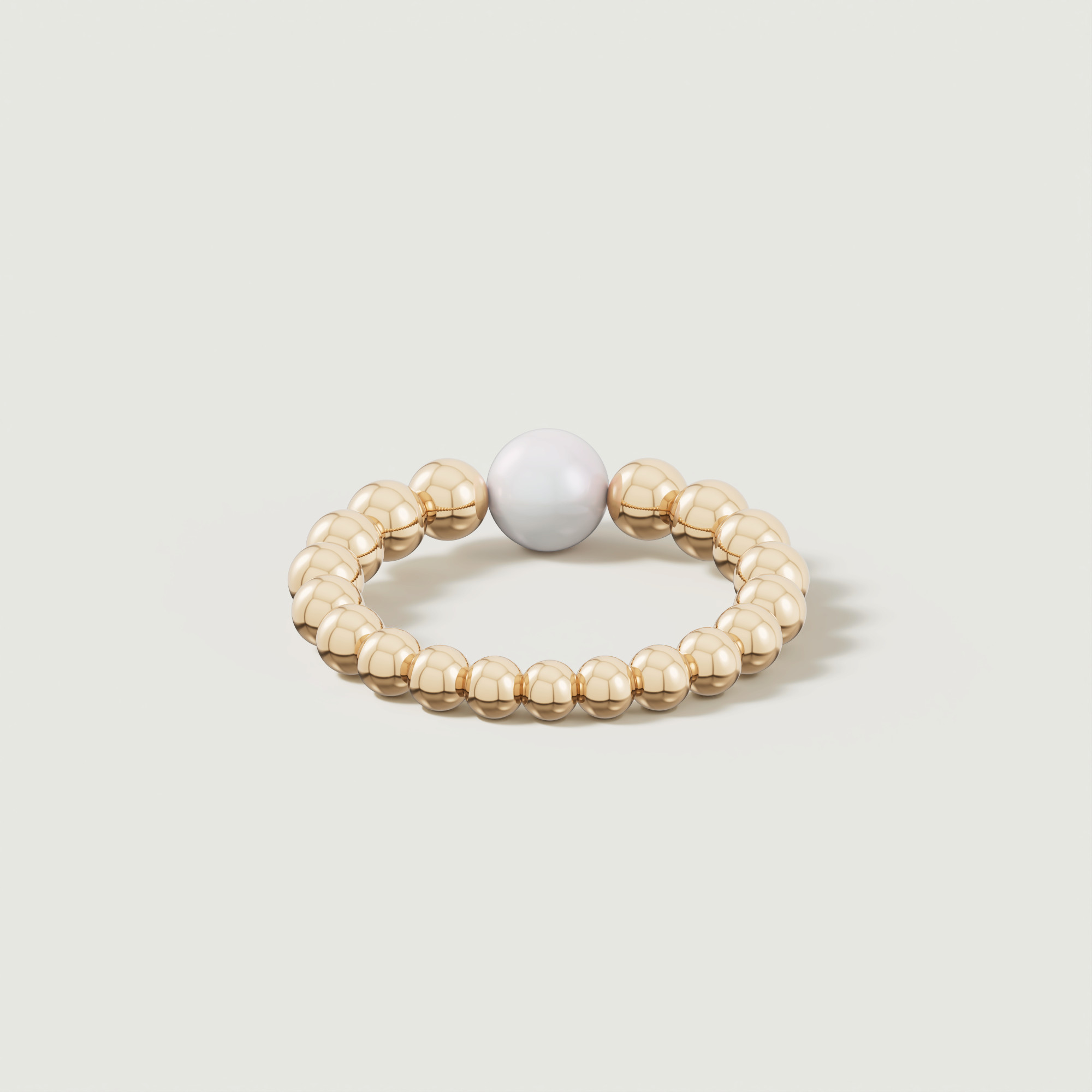 Glow Luna 18k Gold Freshwater Pearl Ring