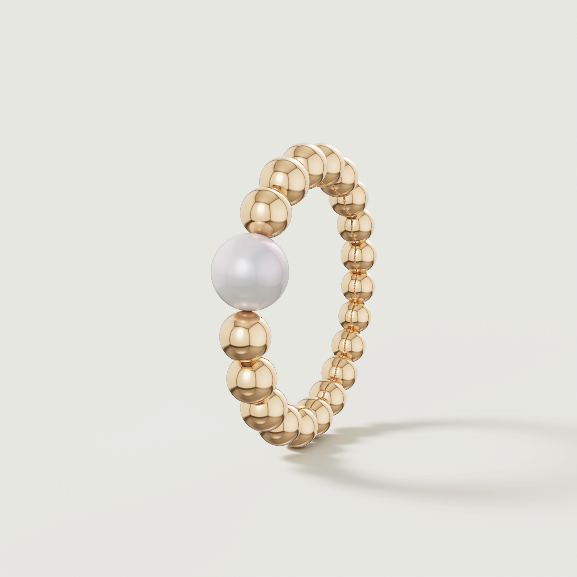 Glow Luna 18k Gold Freshwater Pearl Ring