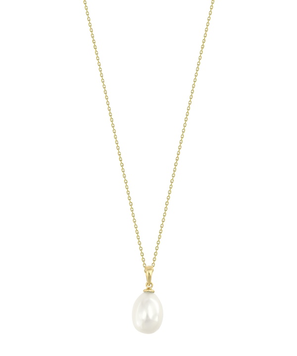 Minimal 18k Yellow Gold Freshwater Pearl Necklace