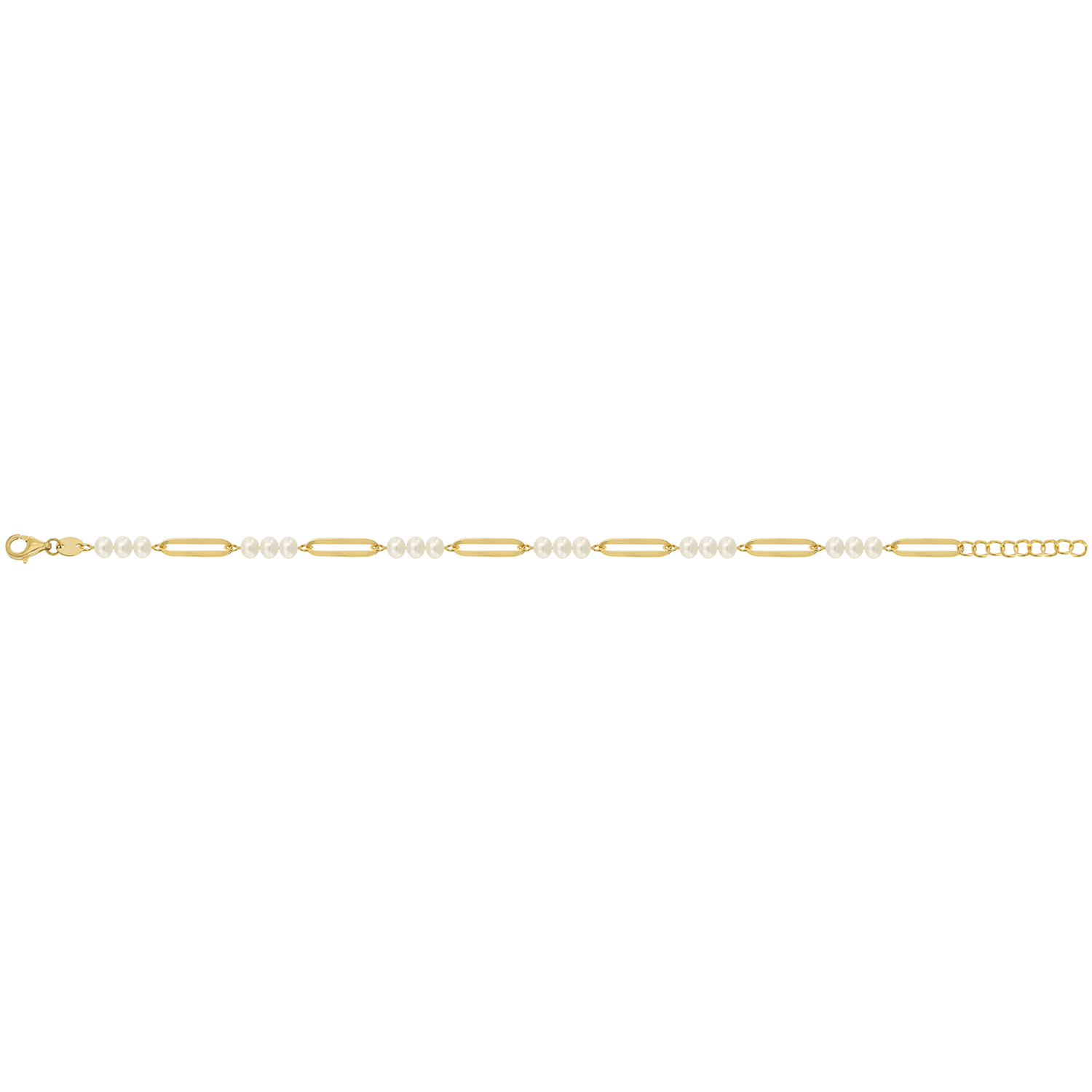 Minimal 18k Yellow Gold Freshwater Pearl Bracelet