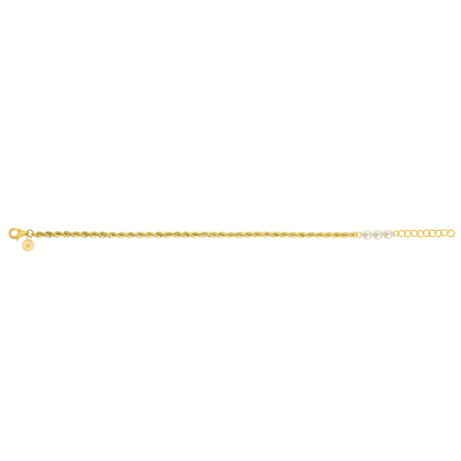 Minimal 18k Yellow Gold Freshwater Pearl Bracelet